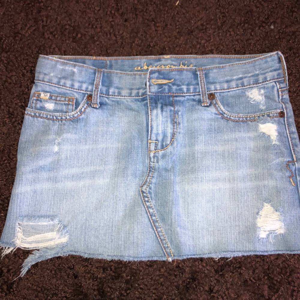 Abercrombie kids jean skirt
